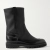 Highland Smooth and Full-Grain Leather Chelsea Boots