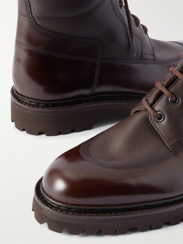 Peak Panelled Leather Boots - CU Peak Panelled Leather Boots - CU
