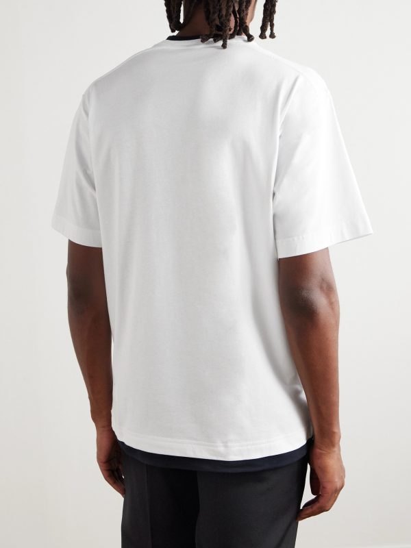 Logo-Embroidered Cotton-Jersey T-Shirt - BK Logo-Embroidered Cotton-Jersey T-Shirt - BK