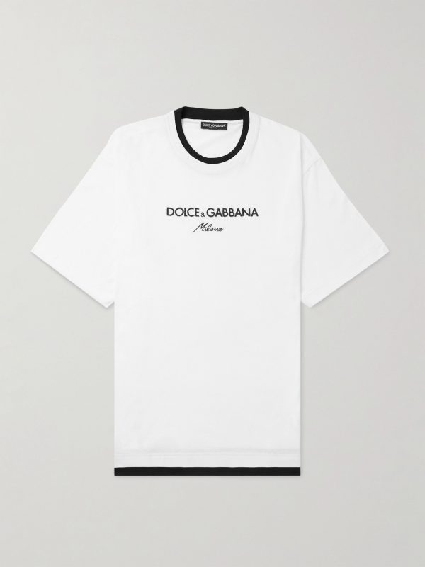 Logo-Embroidered Cotton-Jersey T-Shirt Logo-Embroidered Cotton-Jersey T-Shirt