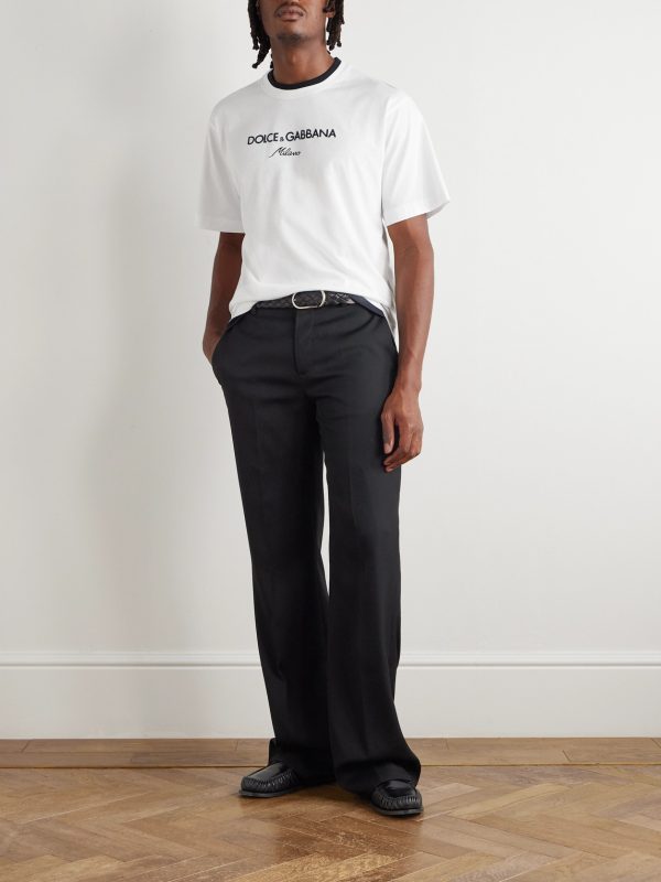Logo-Embroidered Cotton-Jersey T-Shirt - OU Logo-Embroidered Cotton-Jersey T-Shirt - OU