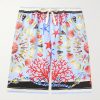 Printed Linen Straight-Leg Shorts Printed Linen Straight-Leg Shorts
