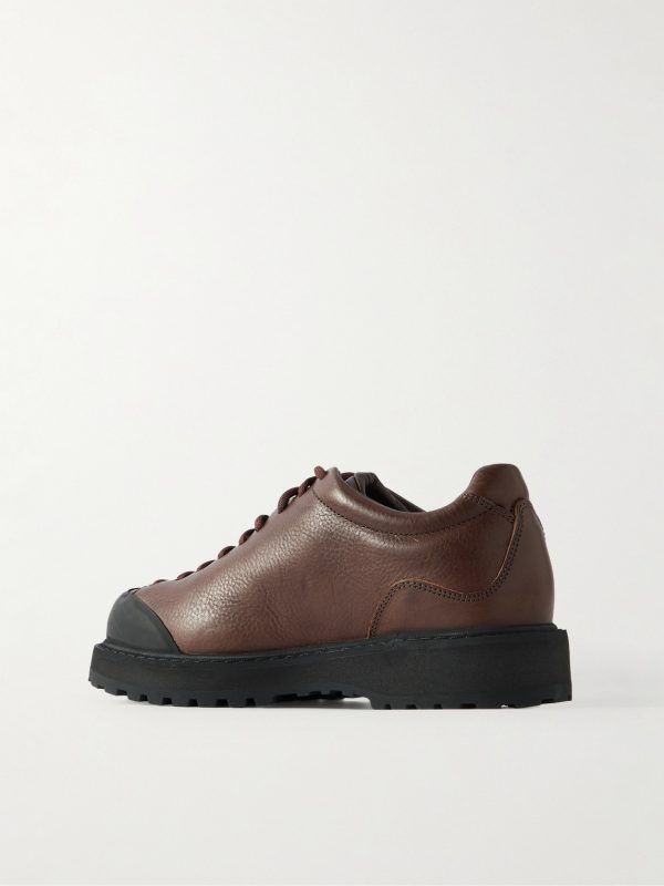 Ampezzo Low Rubber-Trimmed Full-Grain Leather Boots - BK Ampezzo Low Rubber-Trimmed Full-Grain Leather Boots - BK