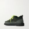 Roccia Basso Sport Rubber and Suede-Trimmed Tech-Shell Hiking Boots - BK Roccia Basso Sport Rubber and Suede-Trimmed Tech-Shell Hiking Boots - BK