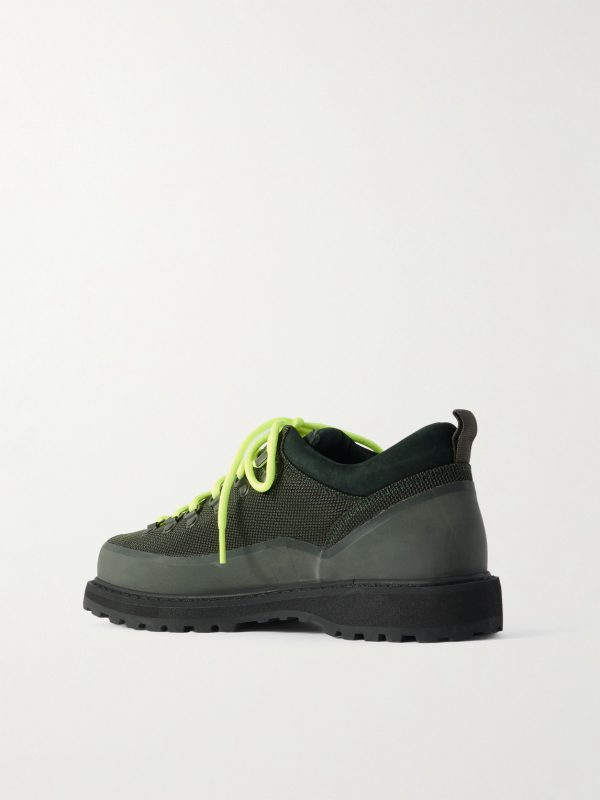 Roccia Basso Sport Rubber and Suede-Trimmed Tech-Shell Hiking Boots - BK Roccia Basso Sport Rubber and Suede-Trimmed Tech-Shell Hiking Boots - BK