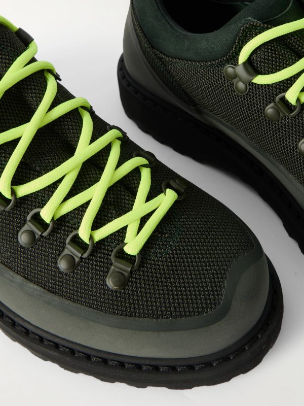 Roccia Basso Sport Rubber and Suede-Trimmed Tech-Shell Hiking Boots - CU Roccia Basso Sport Rubber and Suede-Trimmed Tech-Shell Hiking Boots - CU