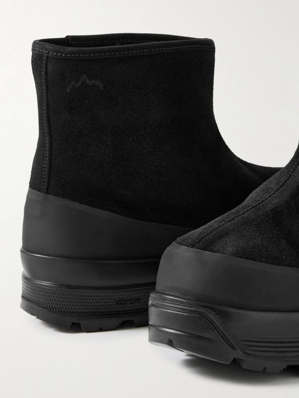 Badia Rubber-Trimmed Shearling Boots - CU Badia Rubber-Trimmed Shearling Boots - CU
