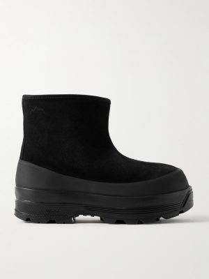 Badia Rubber-Trimmed Shearling Boots