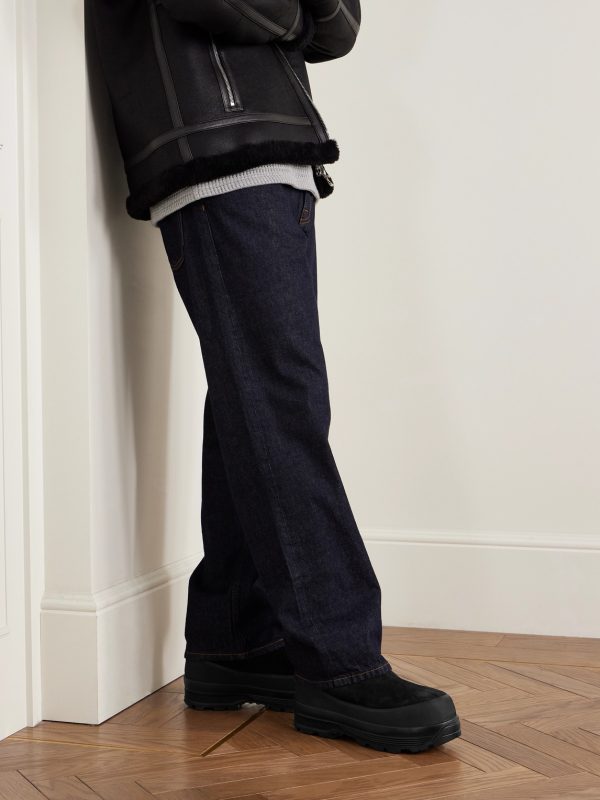 Badia Rubber-Trimmed Shearling Boots - OU Badia Rubber-Trimmed Shearling Boots - OU