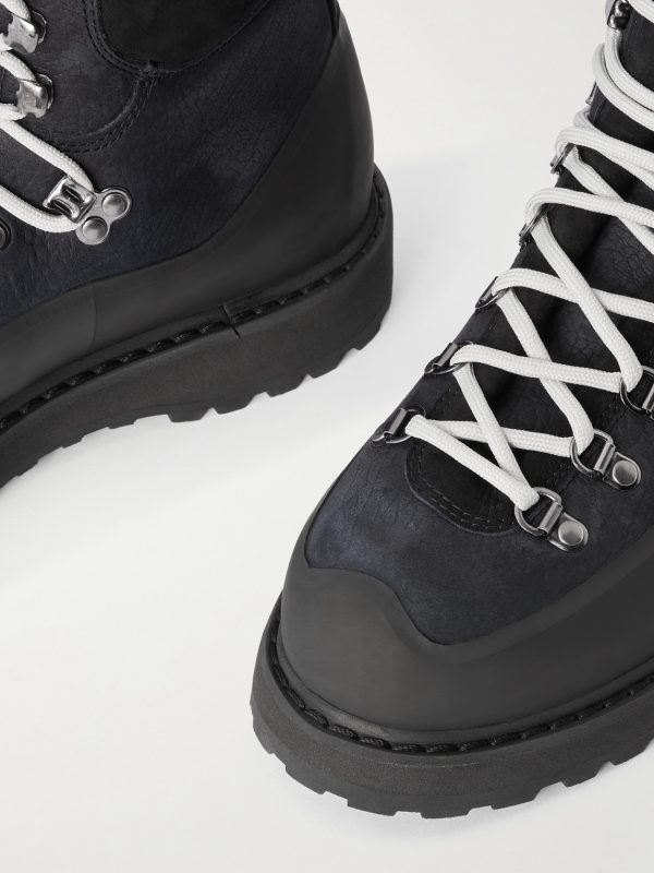 Roccia Vet Rubber-Trimmed Full-Grain Leather Hiking Boots - CU Roccia Vet Rubber-Trimmed Full-Grain Leather Hiking Boots - CU
