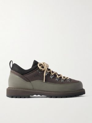 Roccia Basso Sport Rubber and Suede-Trimmed Tech-Shell Hiking Boots Roccia Basso Sport Rubber and Suede-Trimmed Tech-Shell Hiking Boots