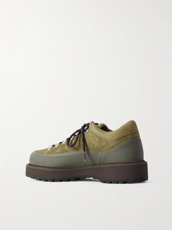 Cornaro Rubber and Nubuck-Trimmed Suede Boots - BK Cornaro Rubber and Nubuck-Trimmed Suede Boots - BK