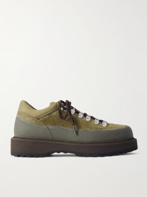 Cornaro Rubber and Nubuck-Trimmed Suede Boots Cornaro Rubber and Nubuck-Trimmed Suede Boots