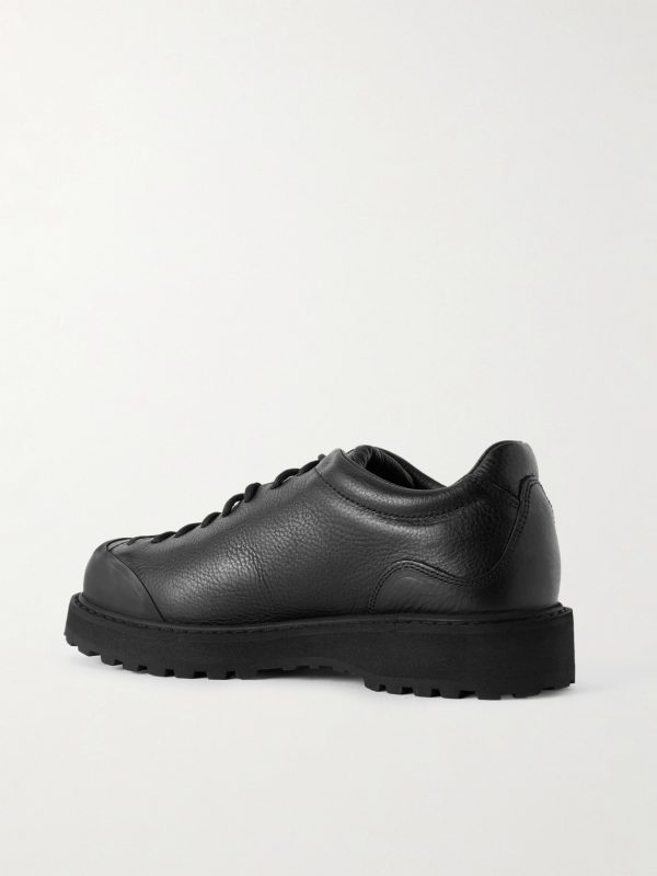 Ampezzo Low Rubber-Trimmed Full-Grain Leather Boots - BK Ampezzo Low Rubber-Trimmed Full-Grain Leather Boots - BK