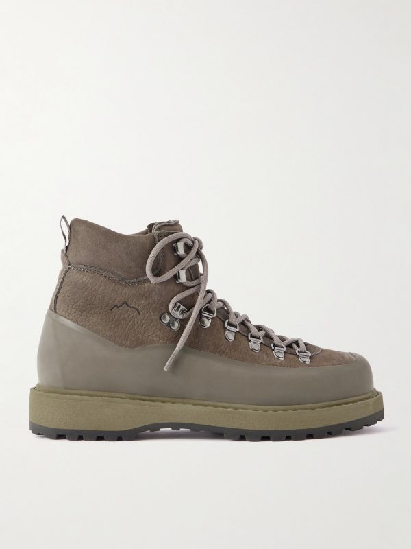 Roccia Vet Rubber-Trimmed Full-Grain Leather Hiking Boots Roccia Vet Rubber-Trimmed Full-Grain Leather Hiking Boots