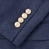 Slim-Fit Double-Breasted Linen, Silk, Wool and Cotton-Blend Suit Jacket - CU Slim-Fit Double-Breasted Linen, Silk, Wool and Cotton-Blend Suit Jacket - CU