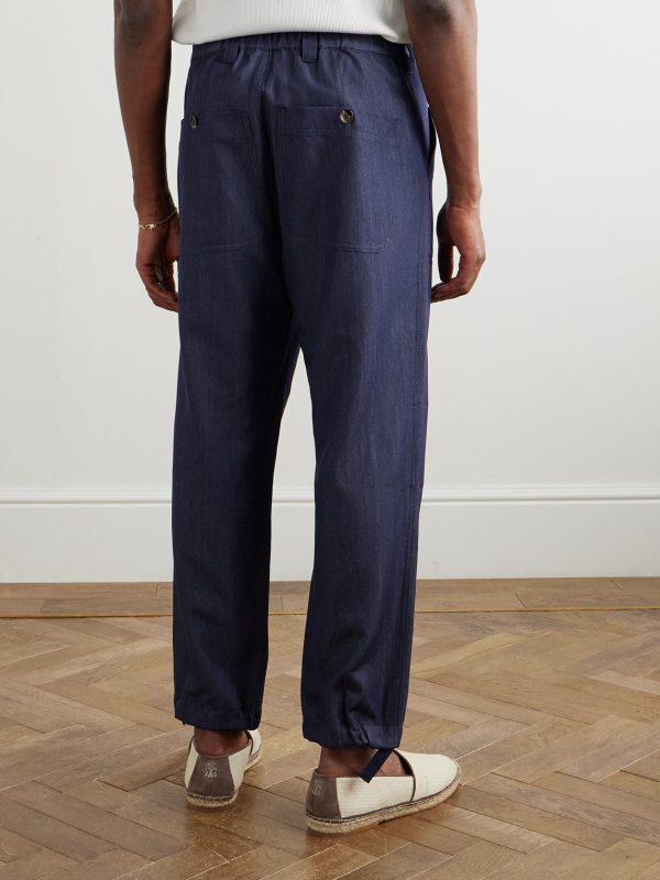 Straight-Leg Virgin Wool-Blend Trousers - BK Straight-Leg Virgin Wool-Blend Trousers - BK