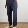 Straight-Leg Virgin Wool-Blend Trousers - FR Straight-Leg Virgin Wool-Blend Trousers - FR