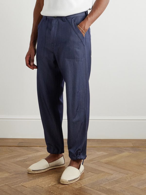 Straight-Leg Virgin Wool-Blend Trousers - FR Straight-Leg Virgin Wool-Blend Trousers - FR