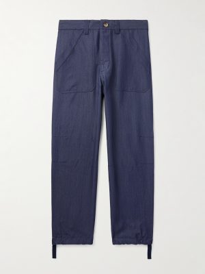 Straight-Leg Virgin Wool-Blend Trousers Straight-Leg Virgin Wool-Blend Trousers