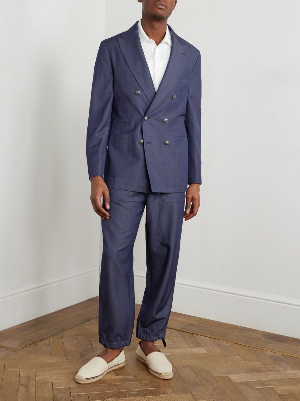 Straight-Leg Virgin Wool-Blend Trousers - OU Straight-Leg Virgin Wool-Blend Trousers - OU