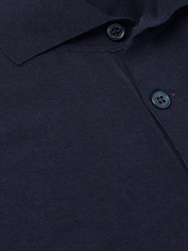 Slim-Fit Logo-Embroidered Silk and Cotton-Blend Polo Shirt - CU Slim-Fit Logo-Embroidered Silk and Cotton-Blend Polo Shirt - CU