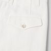 Straight-Leg Pleated Cotton and Linen-Blend Trousers - CU