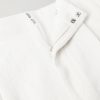 Straight-Leg Pleated Cotton and Linen-Blend Trousers - E1
