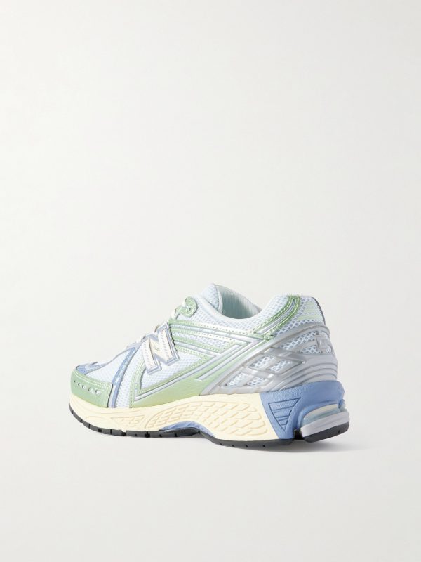 1906R Mesh and Leather Sneakers - BK 1906R Mesh and Leather Sneakers - BK