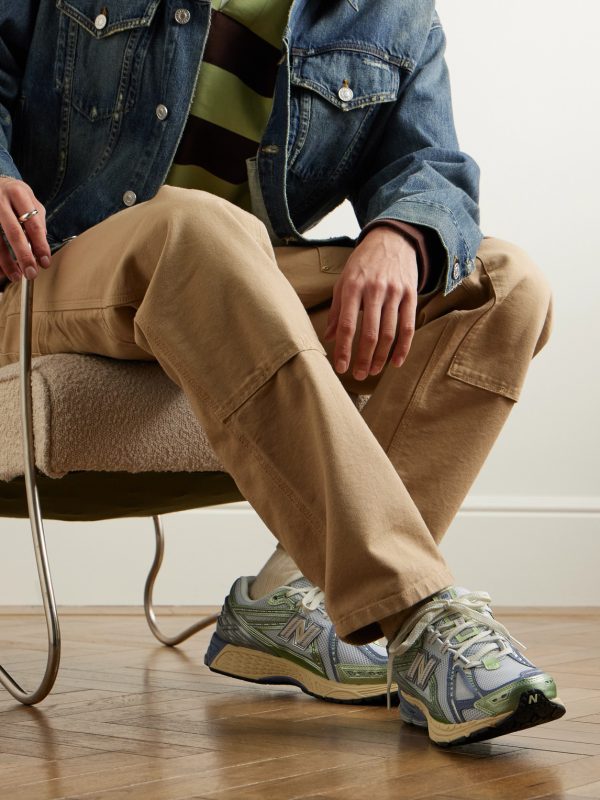 1906R Mesh and Leather Sneakers - OU 1906R Mesh and Leather Sneakers - OU