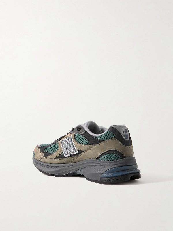 2010 Rubber-Trimmed Mesh and Suede Sneakers - BK 2010 Rubber-Trimmed Mesh and Suede Sneakers - BK