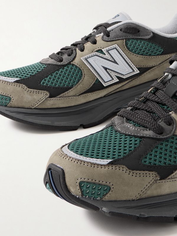 2010 Rubber-Trimmed Mesh and Suede Sneakers - CU 2010 Rubber-Trimmed Mesh and Suede Sneakers - CU