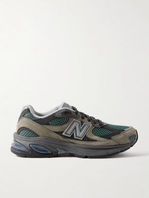 2010 Rubber-Trimmed Mesh and Suede Sneakers 2010 Rubber-Trimmed Mesh and Suede Sneakers