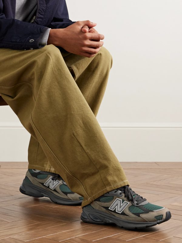 2010 Rubber-Trimmed Mesh and Suede Sneakers - OU 2010 Rubber-Trimmed Mesh and Suede Sneakers - OU