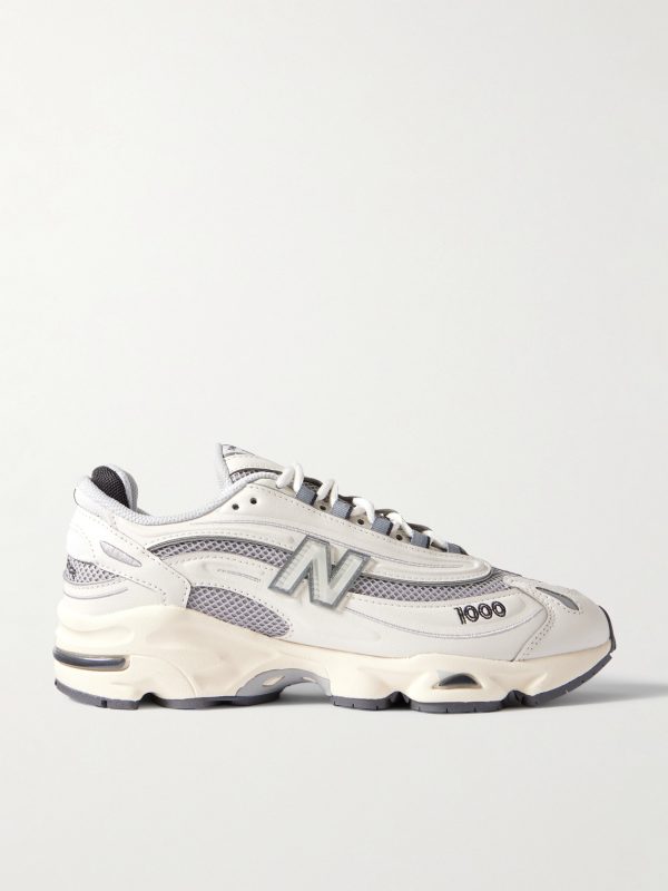1000 Rubber-Trimmed Mesh Sneakers