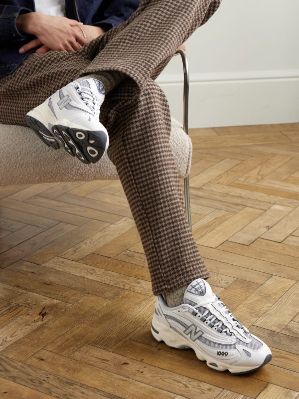 1000 Rubber-Trimmed Mesh Sneakers - OU