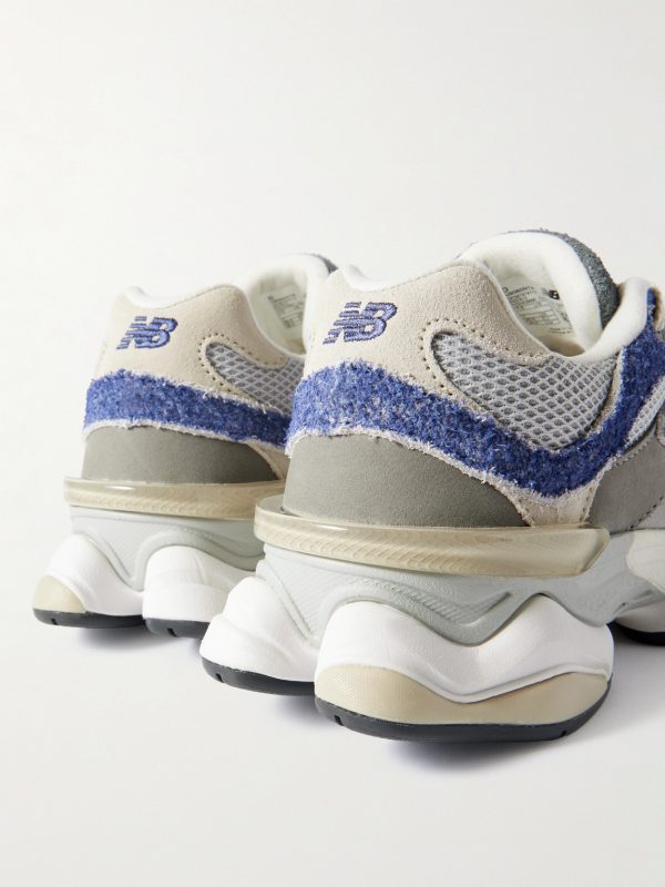 9060 Brushed-Suede, Leather and Mesh Sneakers - CU 9060 Brushed-Suede, Leather and Mesh Sneakers - CU