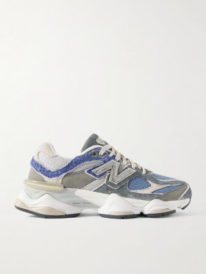9060 Brushed-Suede, Leather and Mesh Sneakers 9060 Brushed-Suede, Leather and Mesh Sneakers