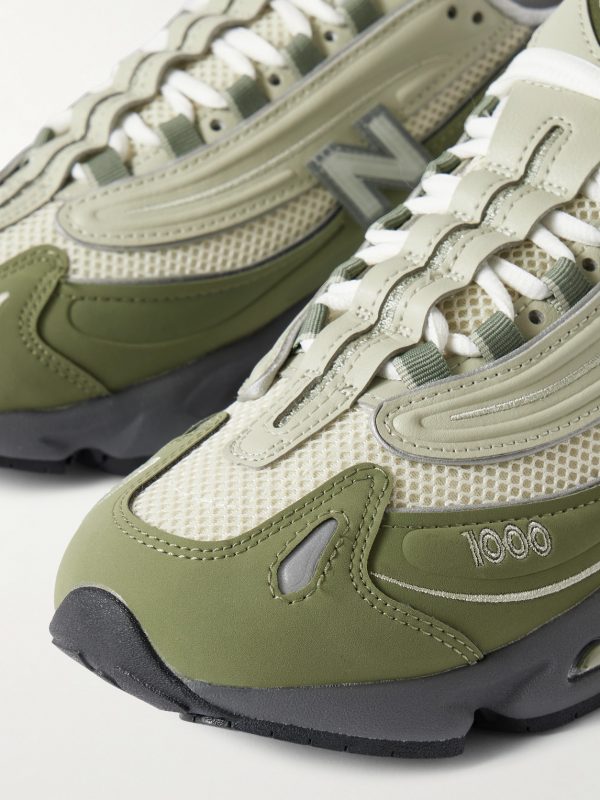 M1000 Embroidered Panelled Mesh Sneakers - CU M1000 Embroidered Panelled Mesh Sneakers - CU