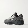 M1000 Logo-Appliquéd Mesh and Leather-Trimmed Suede Sneakers - BK M1000 Logo-Appliquéd Mesh and Leather-Trimmed Suede Sneakers - BK