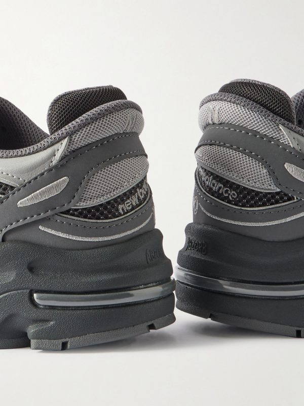 M1000 Logo-Appliquéd Mesh and Leather-Trimmed Suede Sneakers - CU M1000 Logo-Appliquéd Mesh and Leather-Trimmed Suede Sneakers - CU