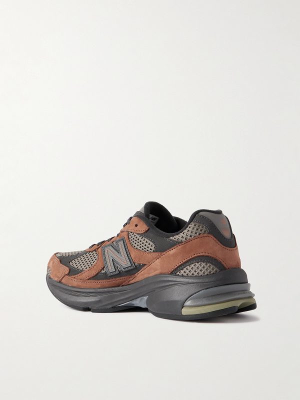 ABZORB 2010 Suede and Mesh Sneakers - BK