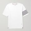 Logo-Appliquéd Striped Cotton-Jersey T-Shirt Logo-Appliquéd Striped Cotton-Jersey T-Shirt