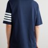 Logo-Appliquéd Striped Cotton-Jersey T-Shirt - BK Logo-Appliquéd Striped Cotton-Jersey T-Shirt - BK