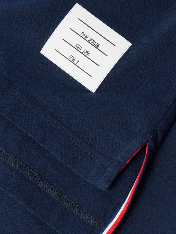 Logo-Appliquéd Striped Cotton-Jersey T-Shirt - CU Logo-Appliquéd Striped Cotton-Jersey T-Shirt - CU