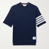 Logo-Appliquéd Striped Cotton-Jersey T-Shirt Logo-Appliquéd Striped Cotton-Jersey T-Shirt