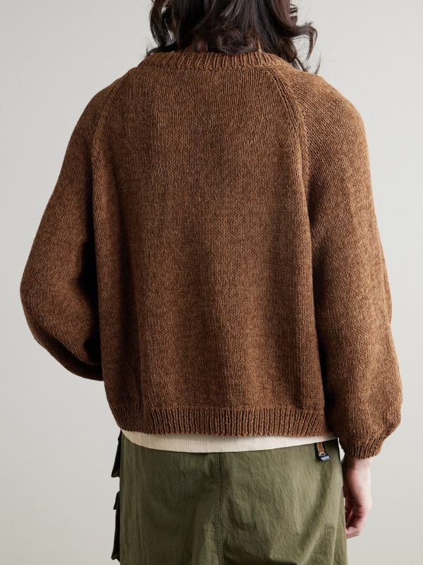 Bulb Appliquéd Organic Cotton Sweater - BK