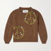 Bulb Appliquéd Organic Cotton Sweater