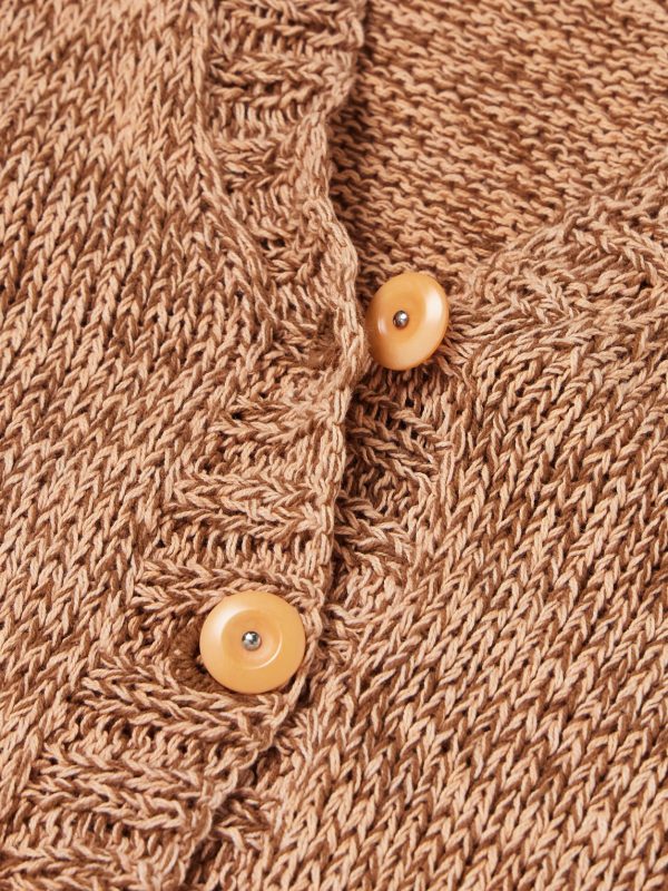 Twinsun Appliquéd Organic Cotton Cardigan - CU Twinsun Appliquéd Organic Cotton Cardigan - CU