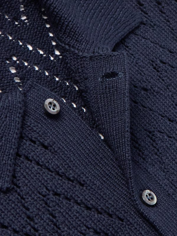 Textured Cotton Cardigan - CU